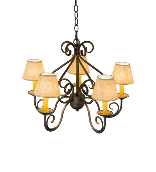 24" Wide Jenna 5 Light Chandelier