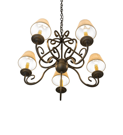 24" Wide Jenna 5 Light Chandelier