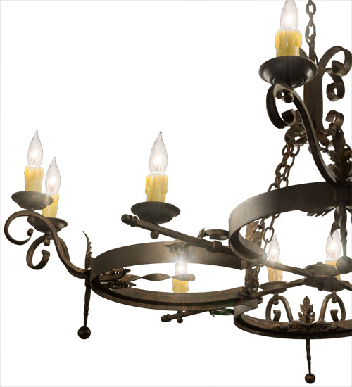 60"W Andorra 12 Lt Chandelier