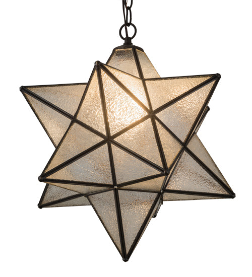 18" Wide Moravian Star Pendant