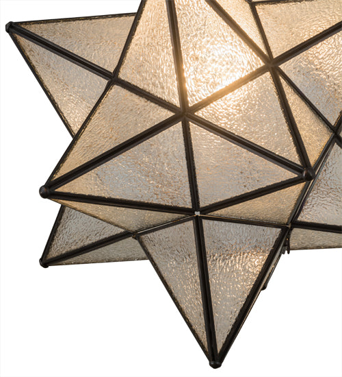 18" Wide Moravian Star Pendant