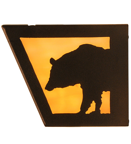 24"W Bear At Lake Vanity Light