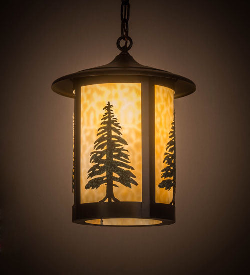 14"W Fulton Tall Pines Pendant