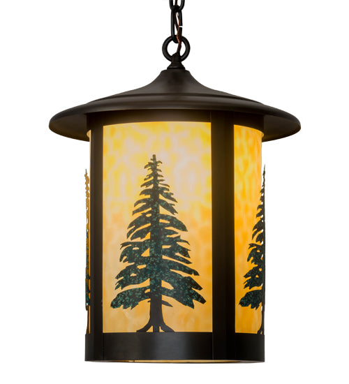 14"W Fulton Tall Pines Pendant