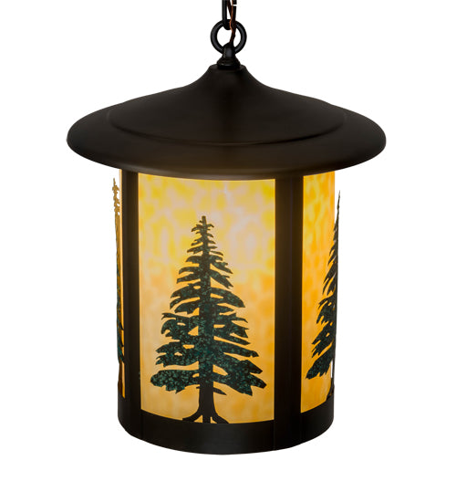 14"W Fulton Tall Pines Pendant