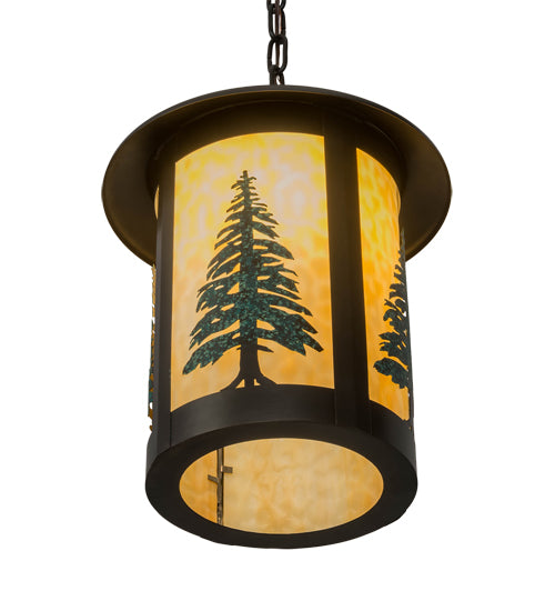 14"W Fulton Tall Pines Pendant