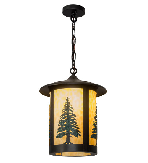 14"W Fulton Tall Pines Pendant