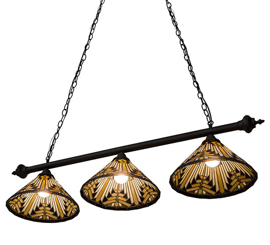 47" Long Nuevo Mission 3 Light Island Pendant