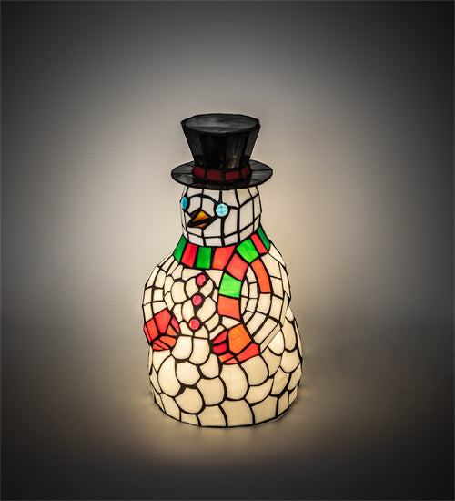 14" High Snowman Accent Lamp