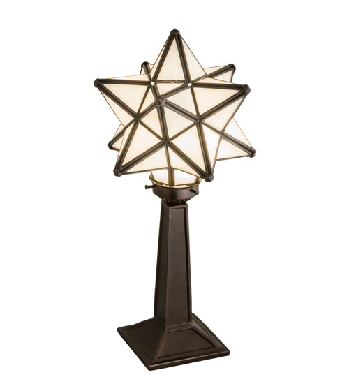 17" High Moravian Star Accent Lamp