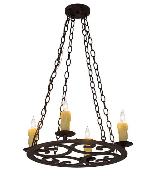 20" Wide Ashley 4 Lt Chandelier