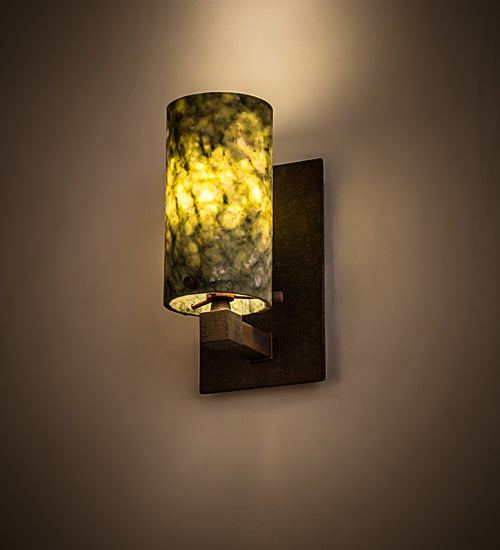 4.5"W Cilindro Jadestone Wall Sconce