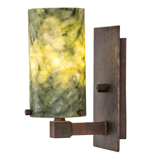 4.5"W Cilindro Jadestone Wall Sconce