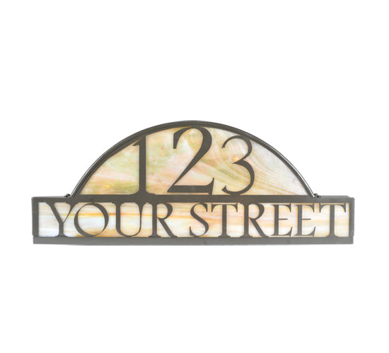 24.5" Wide Personalized Street Address Sign