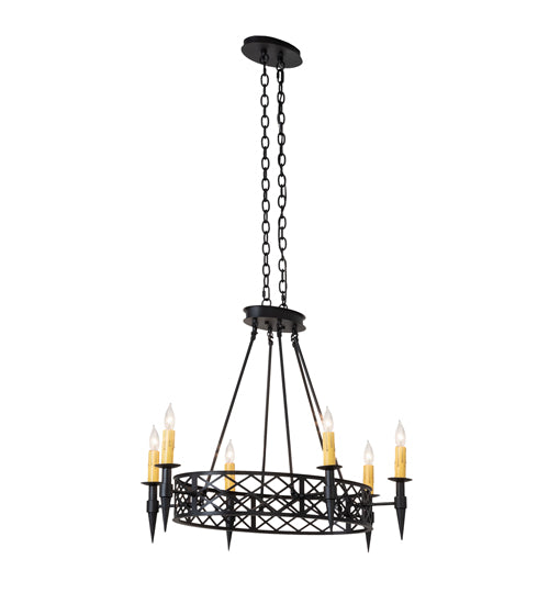 43" Wide Topridge 6 Light Chandelier