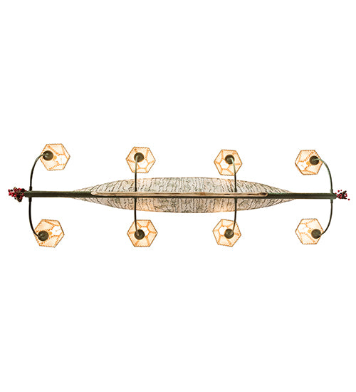 68"L Personalized Canoe 8 Lt Chandelier