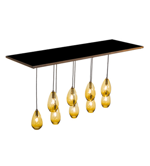 54"L Raquel 9 Lt Cascading Pendant