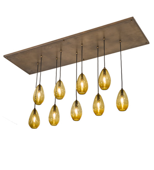 54"L Raquel 9 Lt Cascading Pendant