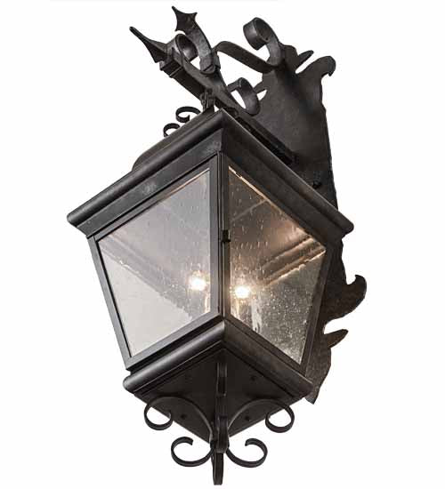 11" Wide Monaco Lantern Wall Sconce