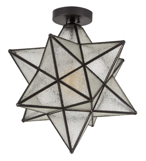 18" Wide Moravian Star Flushmount