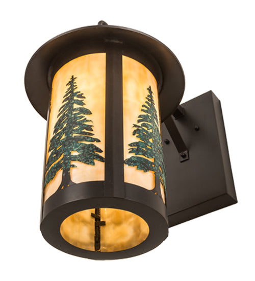 10" Wide Fulton Tall Pines Hanging Wall Sconce