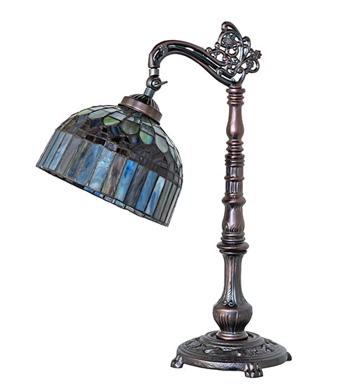 20" High Tiffany Candice Bridge Arm Table Lamp