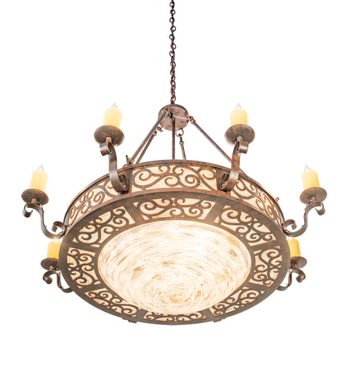 42" Wide Delano 8 Light Bowl Chandelier