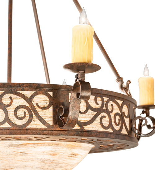 42" Wide Delano 8 Light Bowl Chandelier