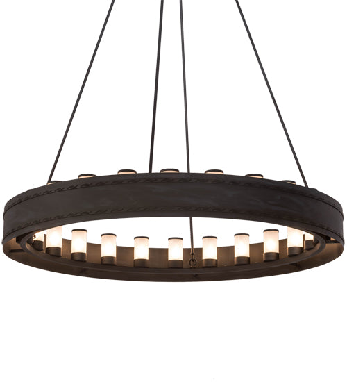 60" Wide Loxley Escabroso 24 Lt Chandelier