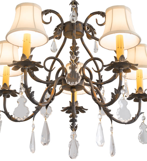 25"W Chantilly 5 Lt Chandelier