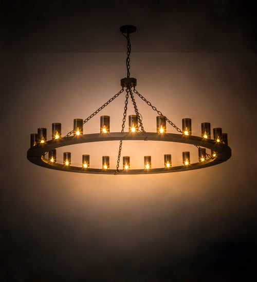 72" Wide Loxley 24 Lt Chandelier