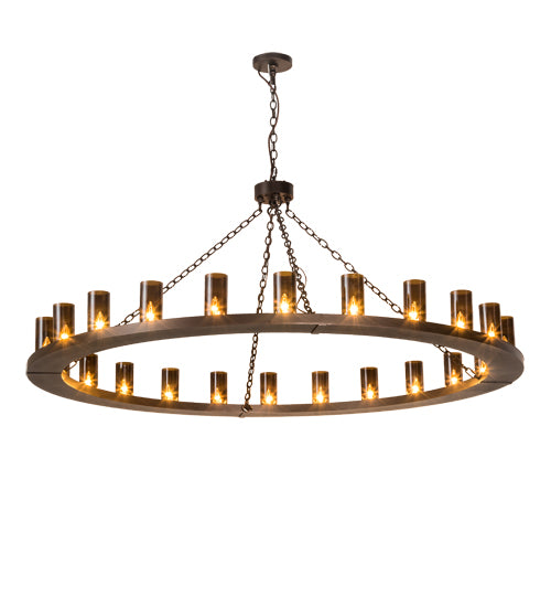 72" Wide Loxley 24 Lt Chandelier