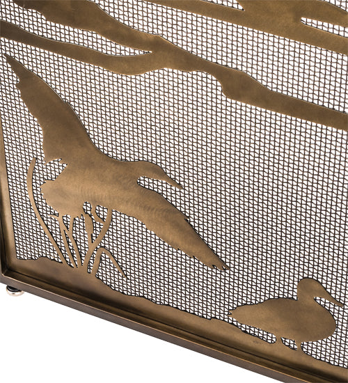 66" Wide X 32" High Ducks In Flight Fireplace Screen