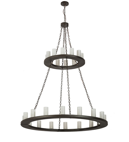 60"W Loxley 28 Lt Two Tier Chandelier