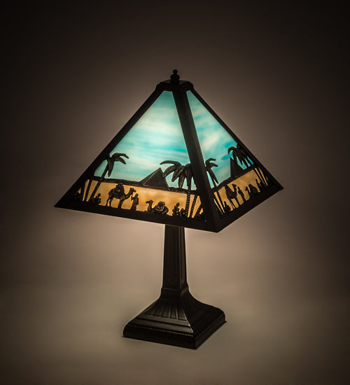 16"H Camel Mission Table Lamp