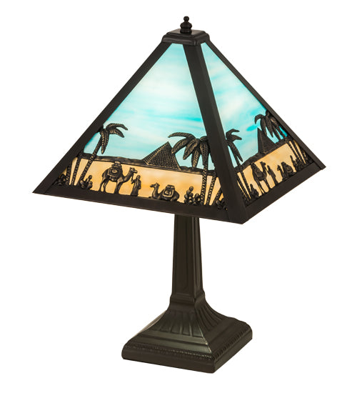 16"H Camel Mission Table Lamp