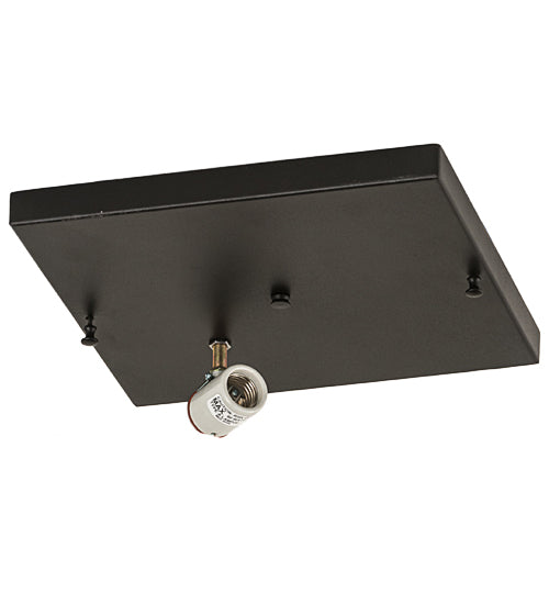 12" Square Hyde Park Alpine Flushmount