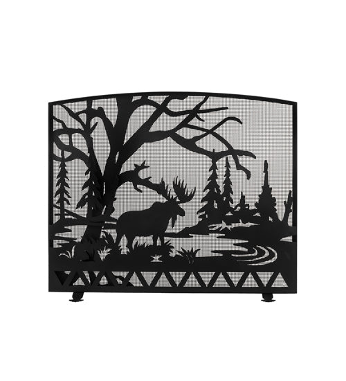 47"W X 39"H Moose Creek Arched Fireplace Screen