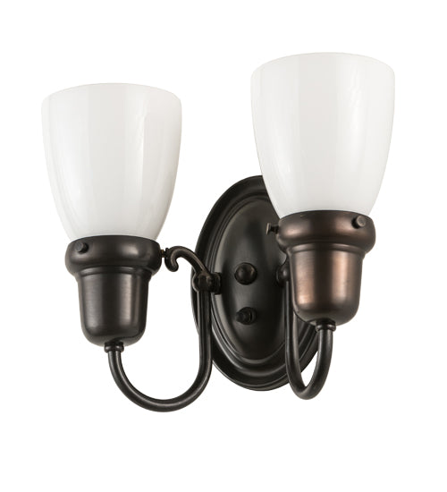 10" Wide Revival Goblet 2 Light Wall Sconce