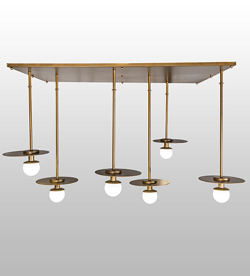 75" Long Bola Plato 6 Light Cascading Pendant