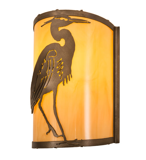 8"W Heron Wall Sconce