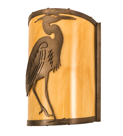 8"W Heron Wall Sconce