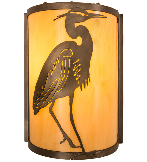 8"W Heron Wall Sconce