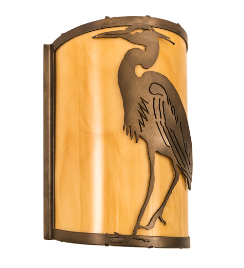 8"W Heron Wall Sconce