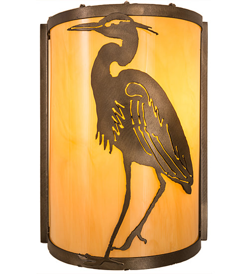 8"W Heron Wall Sconce