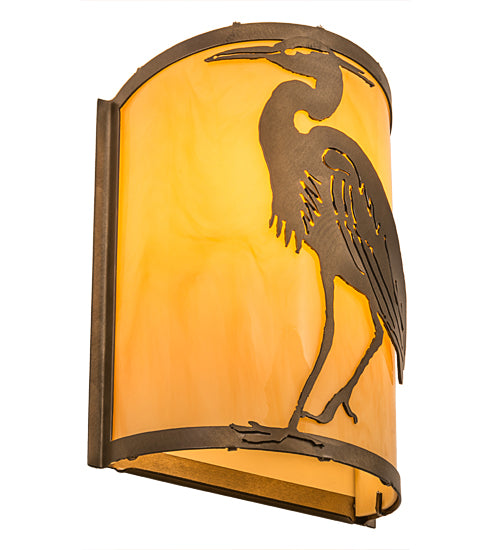 8"W Heron Wall Sconce