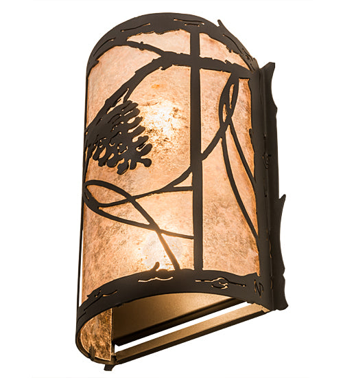 8" Wide Whispering Pines Wall Sconce