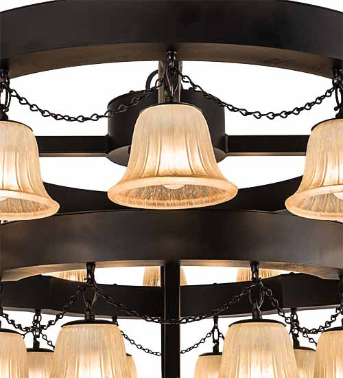 60"W Cretella 36 Lt Three Tier Chandelier