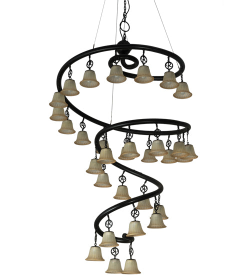 60" Wide Zikloi 30 Lt Chandelier