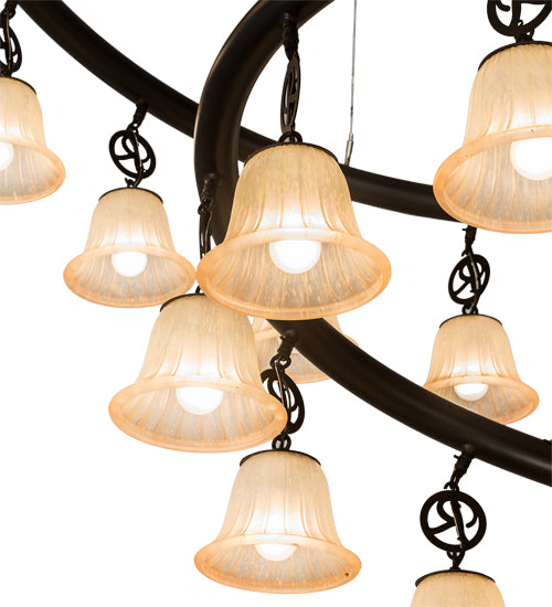 60" Wide Zikloi 30 Lt Chandelier